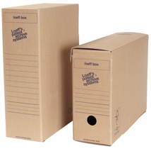 Loeff's Box, 37 x 26 x 11,5 cm, bruin, pak van 50 stuks