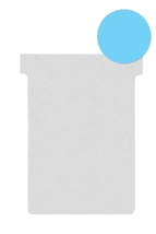 Nobo T-planbordkaarten index 2, 85 x 60 mm, lichtblauw