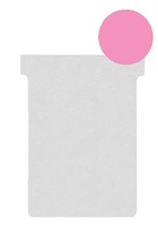 Nobo T-planbordkaarten index 2, 85 x 60 mm, roze