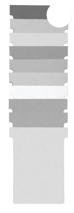 Nobo T-planbordkaarten index 2, 85 x 60 mm, wit