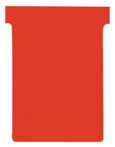Nobo T-planbordkaarten index 3, 120 x 92 mm, rood