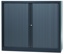 Bisley roldeurkast, 103 x 120 x 43 cm (h x b x d), 2 legborden, antraciet