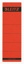 Leitz rugetiketten 6,1 x 19,1 cm, rood