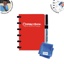 Correctbook A6 Original: uitwisbaar / herbruikbaar notitieboek, gelijnd, Horizon Red (rood)