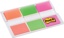Post-it Index standaard, 25,4 x 43,2 mm, blister met 3 kleuren, 20 tabs per kleur