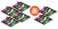 Post-it Index Smal, 11,9 x 43,2 mm, blister met 4 kleuren, 35 tabs per kleur, 4 + 2 blisters gratis
