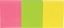 Pergamy notes, 38 x 51 mm, pak van 3, neon geel, neon roze en neon groen
