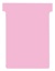 Nobo T-planbordkaarten index 3, 120 x 92 mm, roze